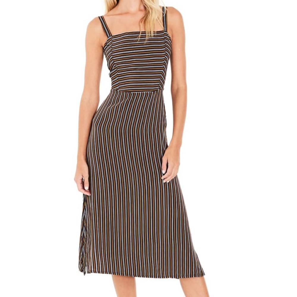 Faithfull the Brand striped bow back dress